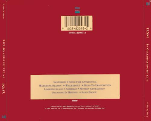 Yanni (2) : In Celebration Of Life (CD, Comp, Dis)