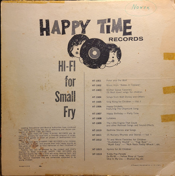 Happy Time Chorus & Orchestra : Puff, The Magic Dragon & Other Friends From Fairyland (LP)