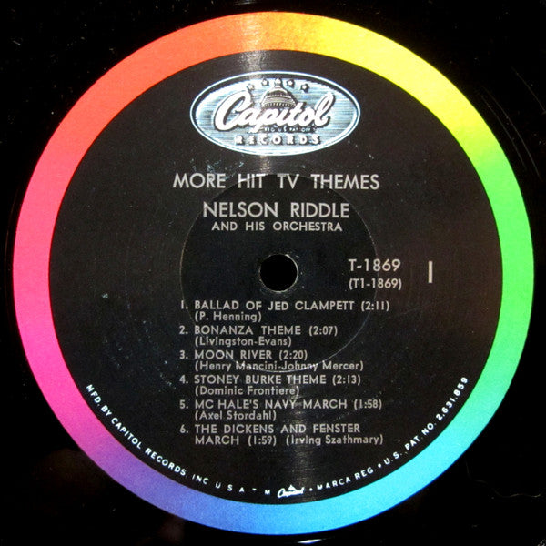 Nelson Riddle And His Orchestra : More Hit TV Themes (LP, Album, Mono)
