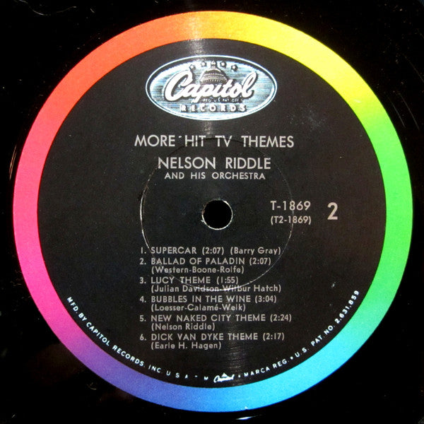 Nelson Riddle And His Orchestra : More Hit TV Themes (LP, Album, Mono)