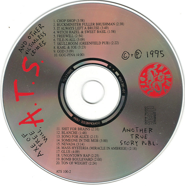 A.T.S. (3) : Axe Of Free Will And Other Victimless Crimes (CD, Album)