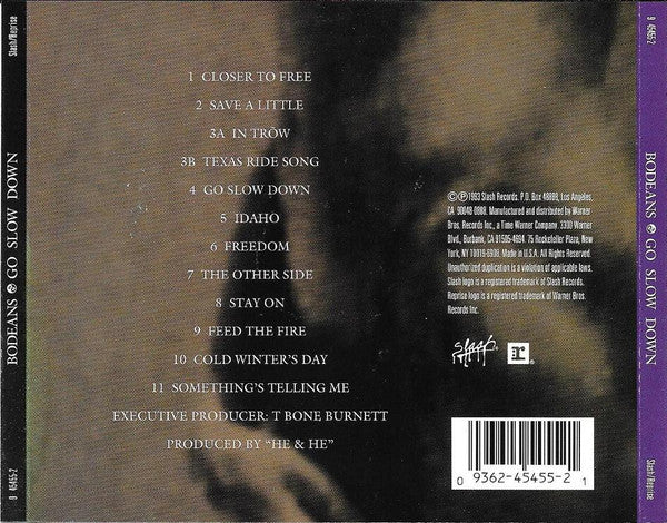 BoDeans : Go Slow Down (CD, Album)
