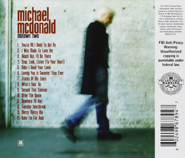 Michael McDonald : Motown Two (CD, Album, RE)