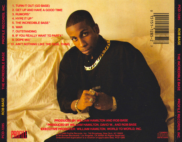 Rob Base : The Incredible Base (CD, Album)