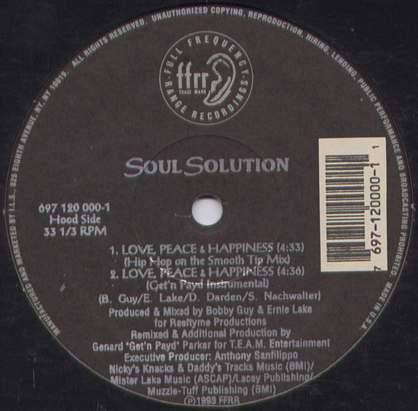 Soul Solution : Love, Peace & Happiness (12")