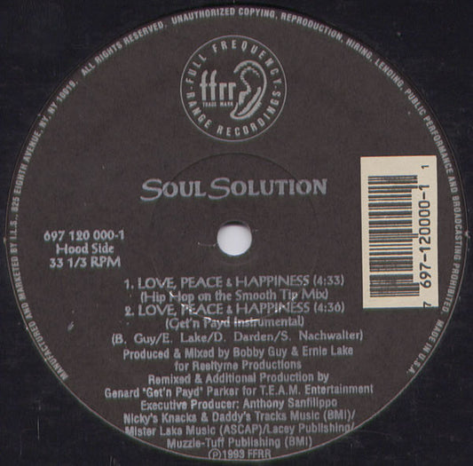 Soul Solution : Love, Peace & Happiness (12")
