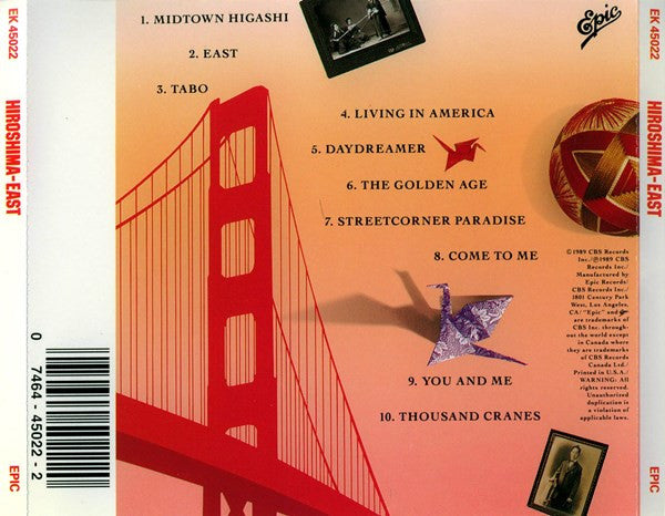 Hiroshima (3) : East (CD, Album, RE, RP)