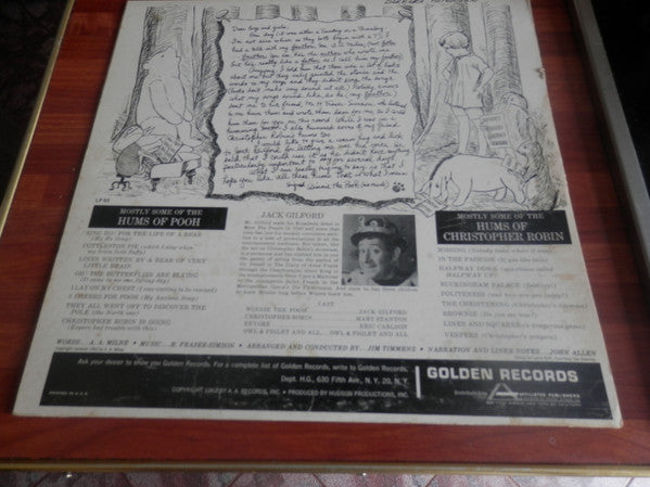 Jack Gilford : Winnie-The-Pooh: 17 Songs From The Pooh Song Book (LP)