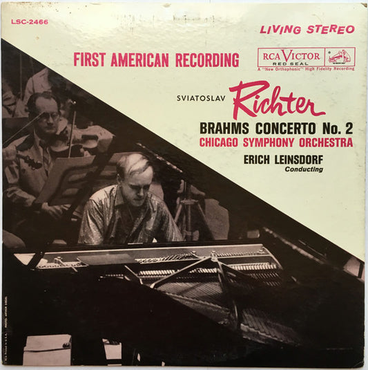 Johannes Brahms / Sviatoslav Richter, The Chicago Symphony Orchestra, Erich Leinsdorf : Concerto No. 2 (LP, Ind)