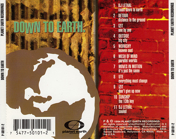 Various : Down To Earth: Acid Jazz Worldwide (CD, Comp, Par)