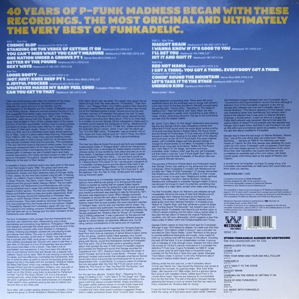 Funkadelic : Standing On The Verge - The Best Of (2xLP, Comp)