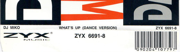 DJ Miko : What's Up (Dance Versions) (CD, Maxi)
