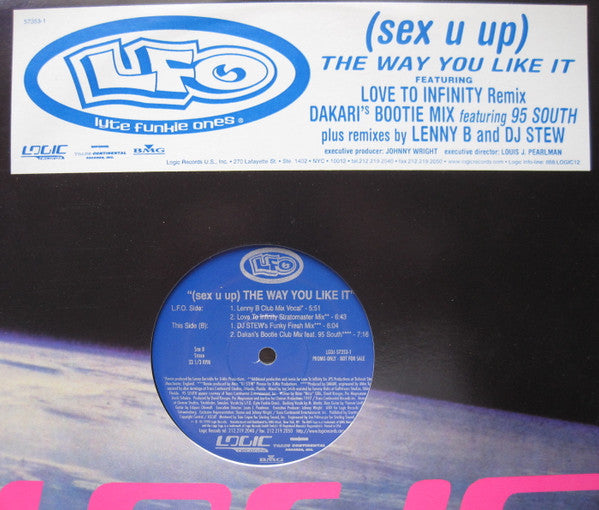 Lyte Funkie Ones : (Sex U Up) The Way You Like It (12", Promo)