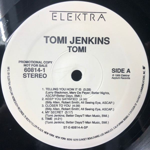 Tomi Jenkins : Tomi (LP, Album, Promo)