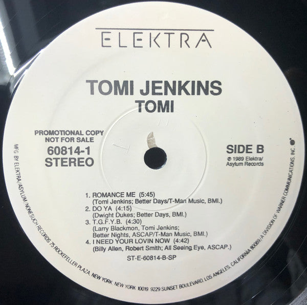 Tomi Jenkins : Tomi (LP, Album, Promo)