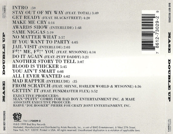 Mase : Double Up (CD, Album)
