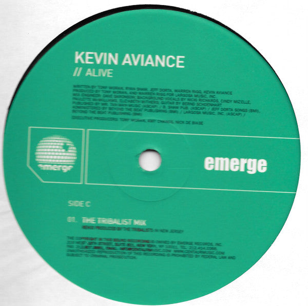 Kevin Aviance : Alive (2x12")