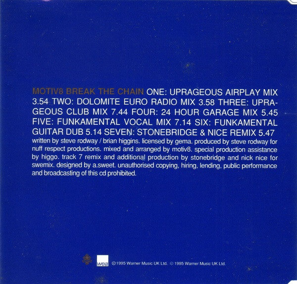 Motiv 8 : Break The Chain (CD, Single)