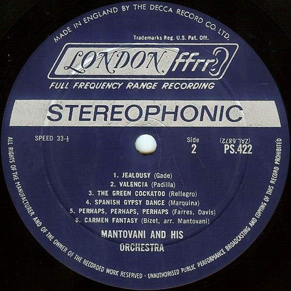 Mantovani And His Orchestra : Mantovani Olé (LP)