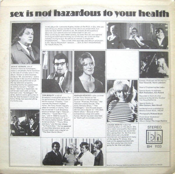 Jackie Vernon : Sex Is Not Hazardous To Your Health (LP, Album)