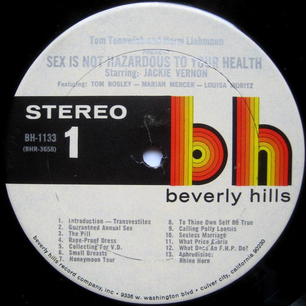 Jackie Vernon : Sex Is Not Hazardous To Your Health (LP, Album)