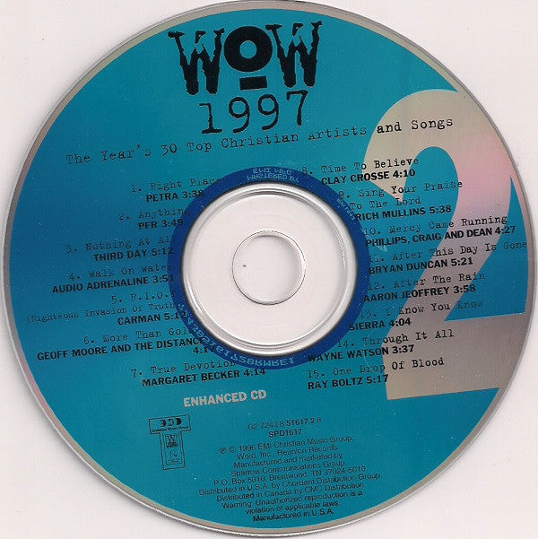 Various : WOW 1997 (The Year's 30 Top Christian Artists And Songs.) (2xCD, Comp, Enh)