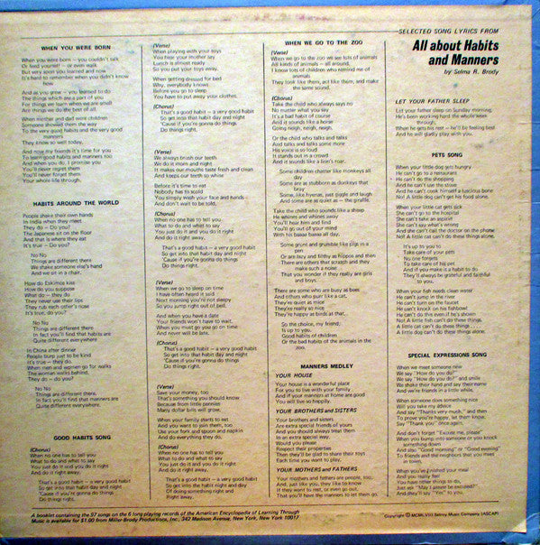 Ray Heatherton : All About Habits And Manners (LP)