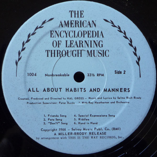 Ray Heatherton : All About Habits And Manners (LP)