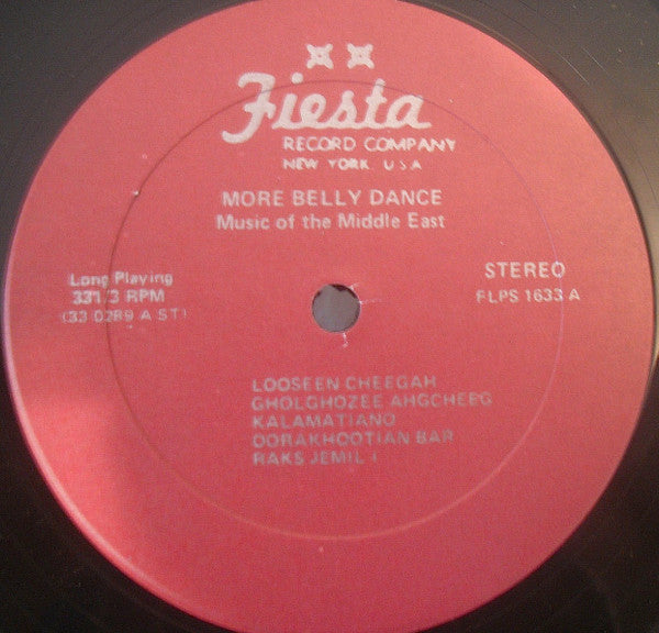 Artie Barsamian & His Orchestra : More Belly Dance - Music Of The Middle East (LP, Album)