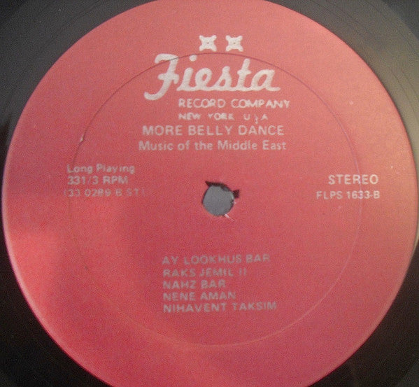 Artie Barsamian & His Orchestra : More Belly Dance - Music Of The Middle East (LP, Album)
