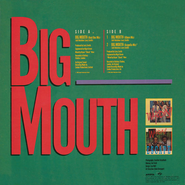 Whodini : Big Mouth (12")