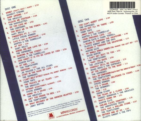 Various : Motown The Classic Years (2xCD, Comp, Club)