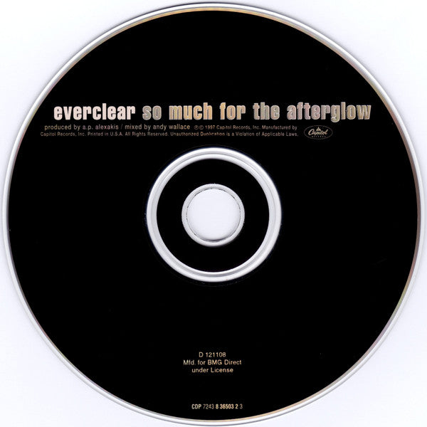 Everclear : So Much For The Afterglow (CD, Album, Club)