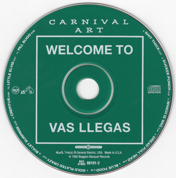 Carnival Art : Welcome To Vas Llegas (CD, Album)