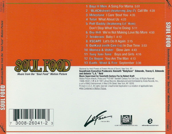 Various : Soul Food Soundtrack (CD, Comp)