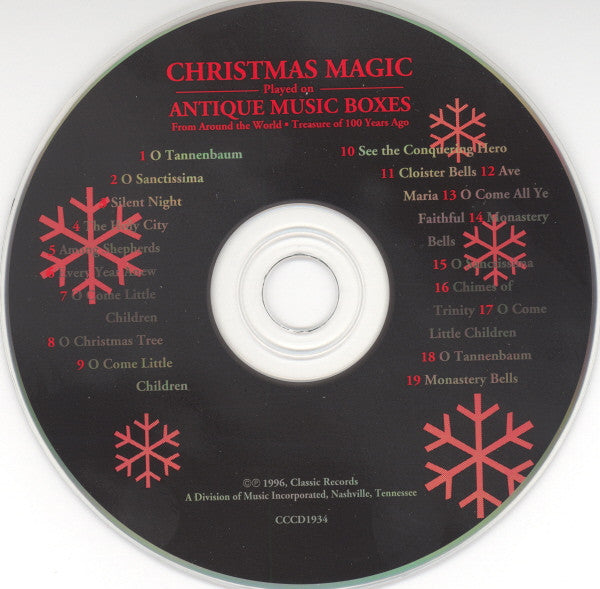 Various : Christmas Magic Played On Antique Music Boxes (CD, Album, RE)