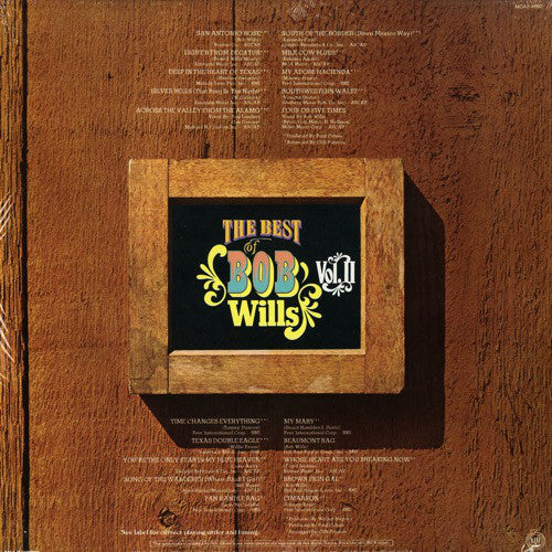 Bob Wills : The Best Of Bob Wills Vol.II (2xLP, Comp)