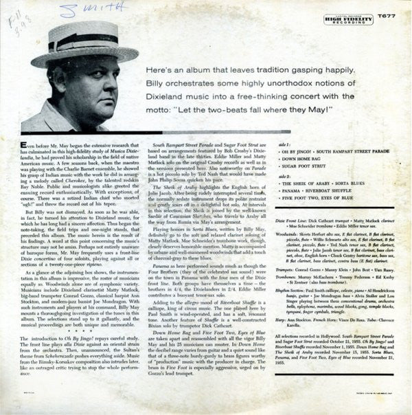 Billy May And His Orchestra : Sorta-Dixie! (LP, Album, Mono)