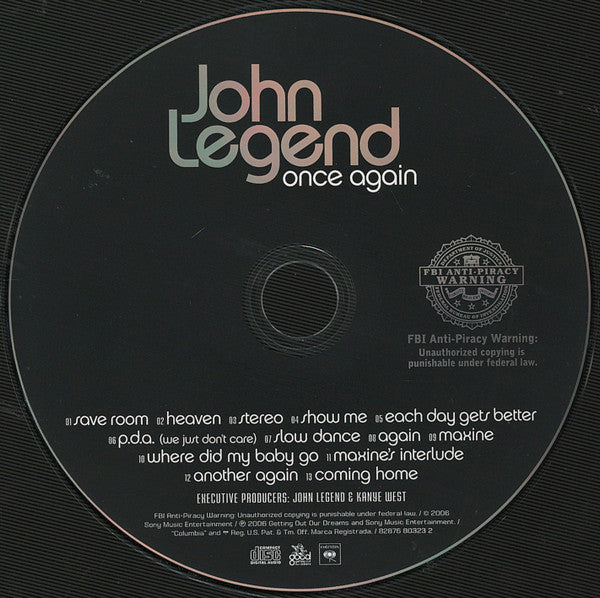 John Legend : Once Again (CD, Album, DAD)