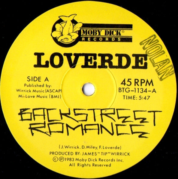 Loverde : Backstreet Romance (12")