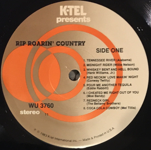 Various : Rip Roarin' Country (LP, Comp)