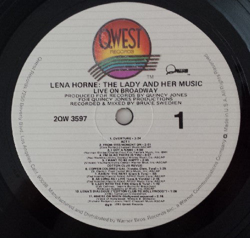 Lena Horne : Lena Horne: The Lady And Her Music (Live On Broadway) (2xLP, Album, Gat)