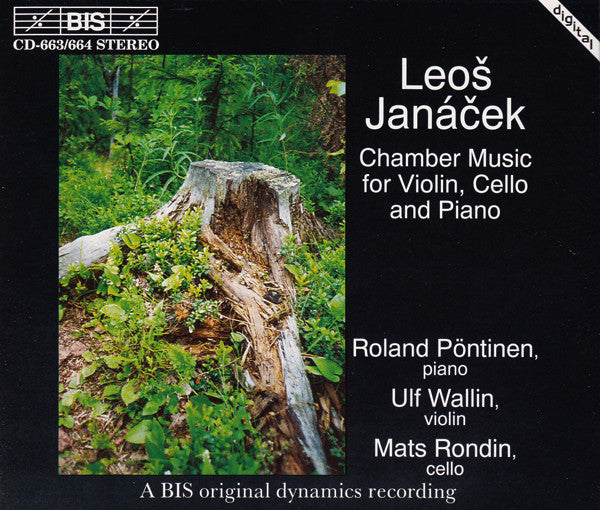 Leoš Janáček, Roland Pöntinen, Ulf Wallin, Mats Rondin : Chamber Music For Violin, Cello And Piano (2xCD, Album)