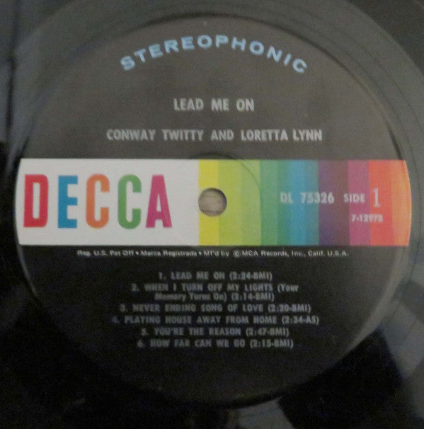Conway Twitty & Loretta Lynn : Lead Me On (LP, Album)