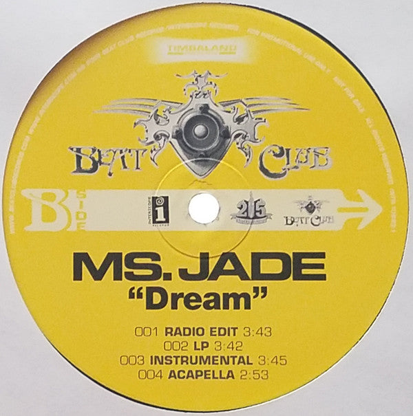 Ms. Jade : Feel The Girl (12", Promo)