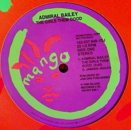 Lloyd Lovindeer / Shabba Ranks / Admiral Bailey : Manhunt / The Girls Them Good (12", Promo)