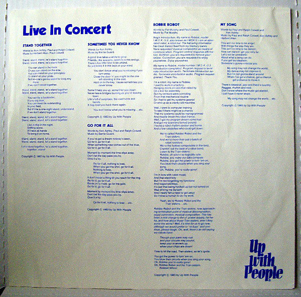 Up With People : Live In Concert (LP)