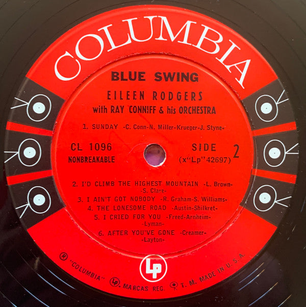 Eileen Rodgers : Blue Swing (LP, Album, Mono)