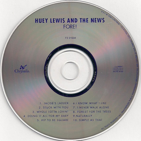 Huey Lewis And The News* : Fore! (CD, Album)