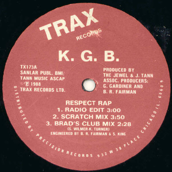 K.G.B. : Respect Rap (12")